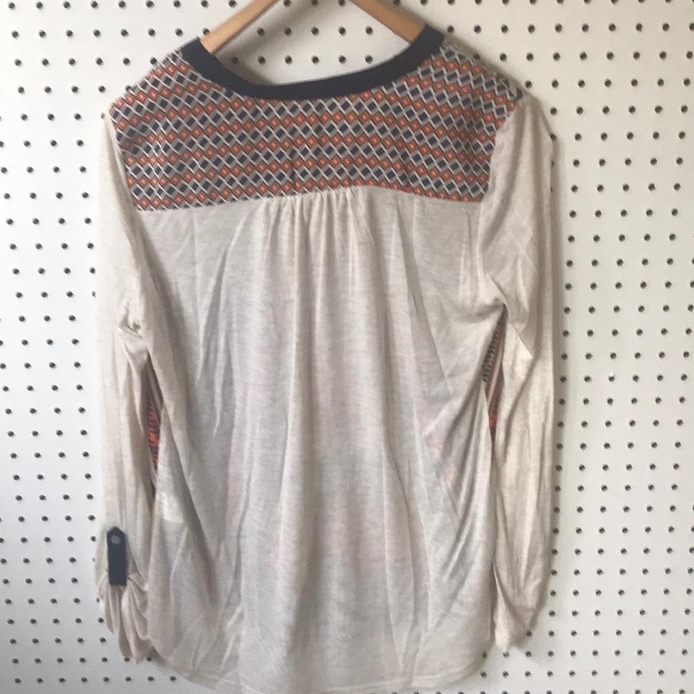 Anthropologie Tiny Pattern Front Top - image 4